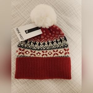 Nine West bedazzled hat, one size